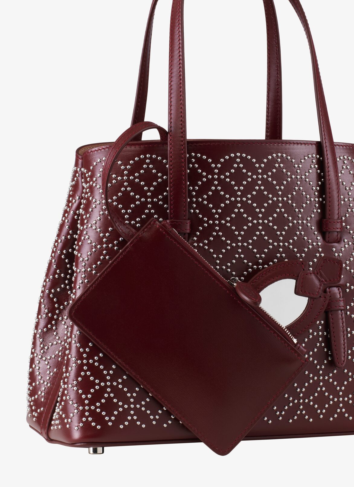 Mina 25 Tote Bag ALAÏA PURPLE MINA 25 TOTE BAG